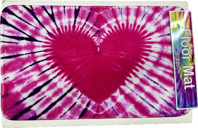 FLOOR MAT-PINK HEARTS