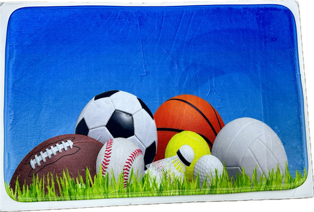FLOOR MAT-SPORTS BALLS