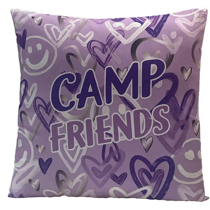PURPLE HEARTS PILLOW