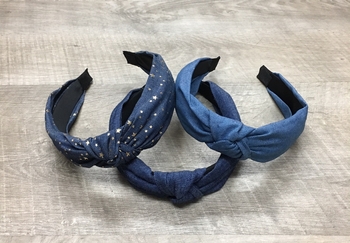 DENIM STAR HEADBAND