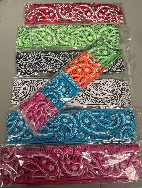 BANDANA HEADBAND WITH RHINESTONE