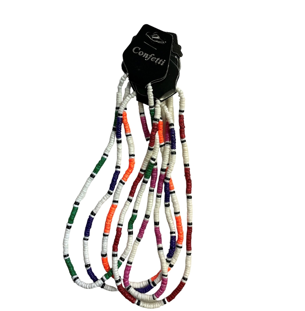 STRIPE PUKA SHELL NECKLACE