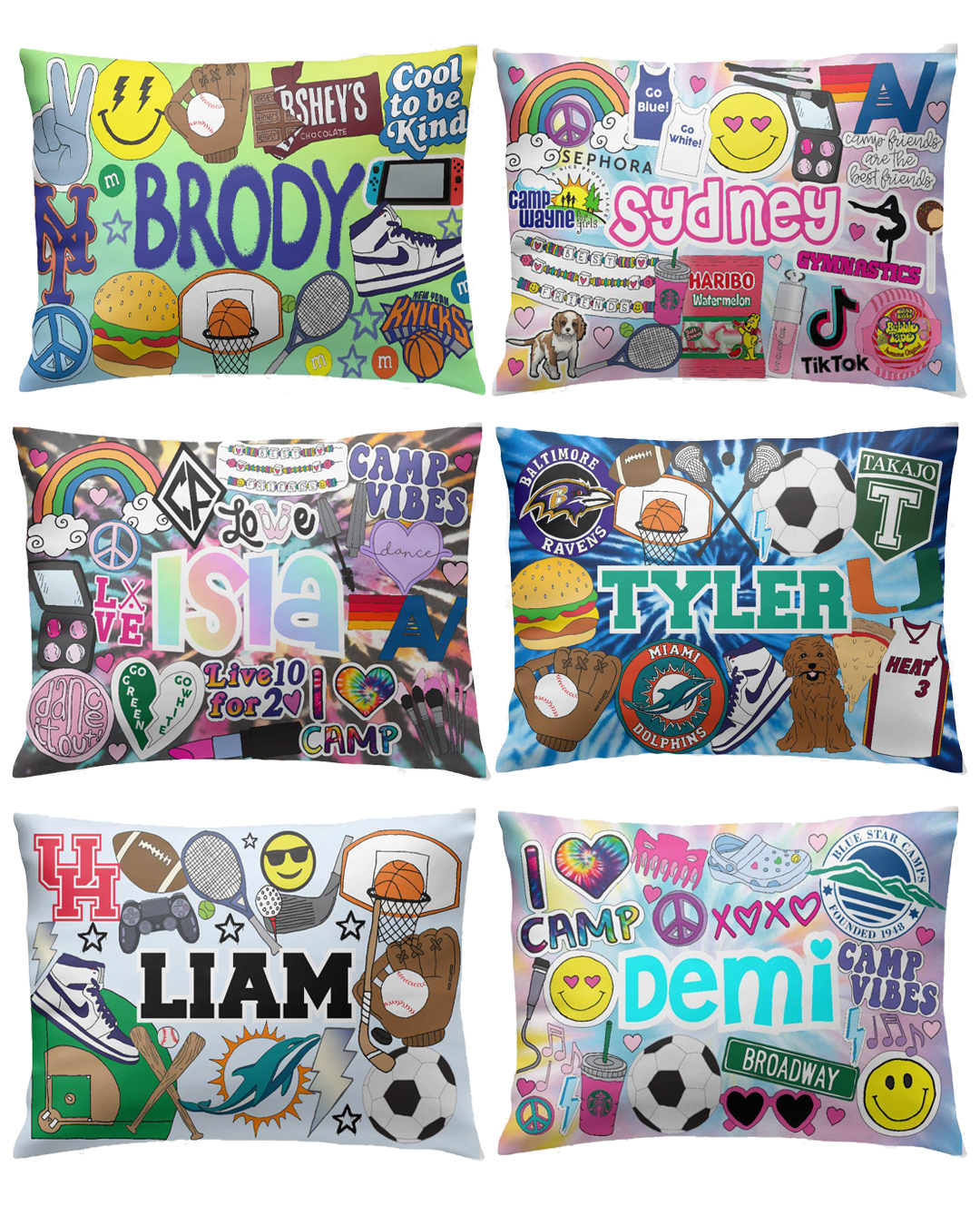 PILLOWCASE -FAVORITE THINGS-CUSTOM