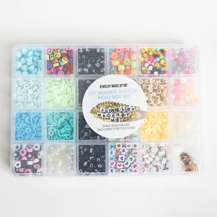 COLORFUL RAINBOW LETTER & CHARM BEAD BOX
