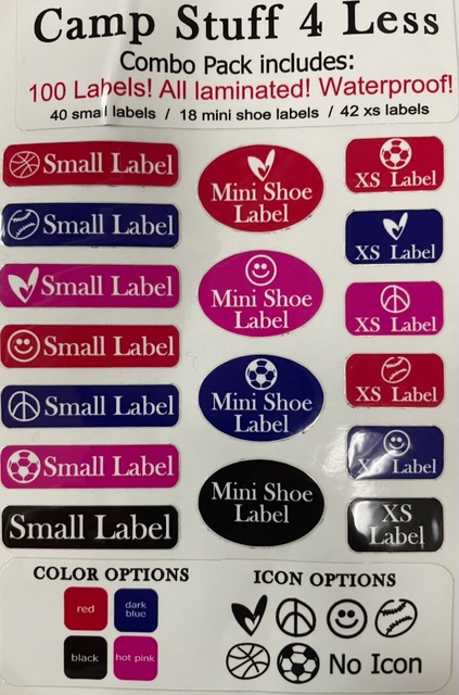 Clothing labels for less