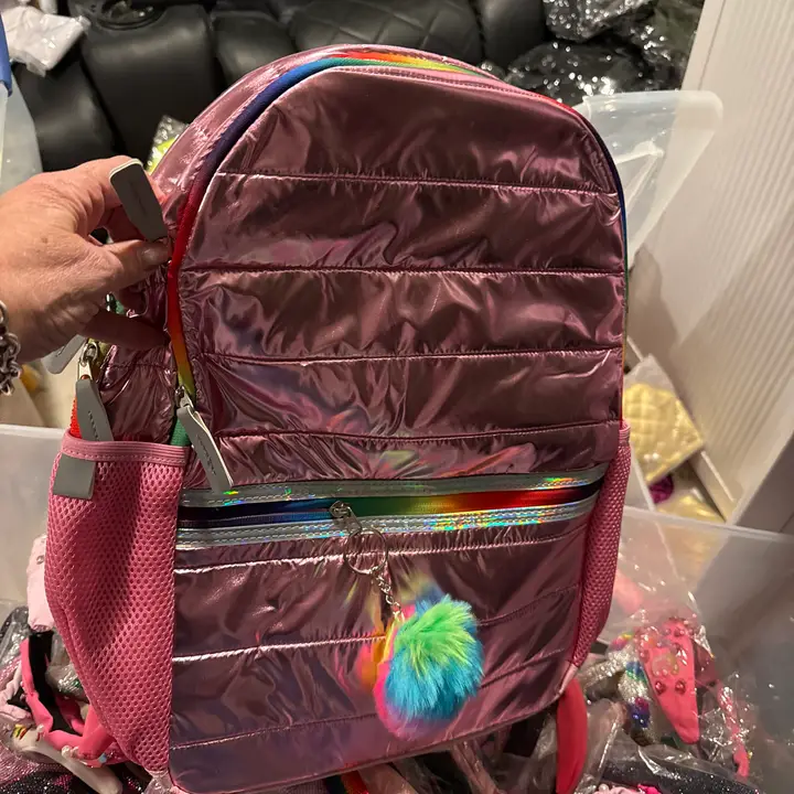 BACKPACK-PINK PUFFER