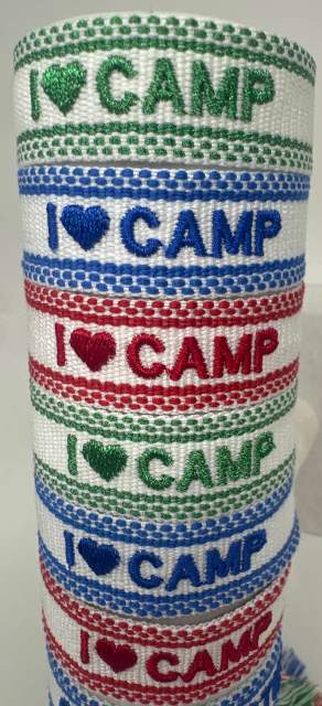 WOVEN BRACELET-I LOVE CAMP