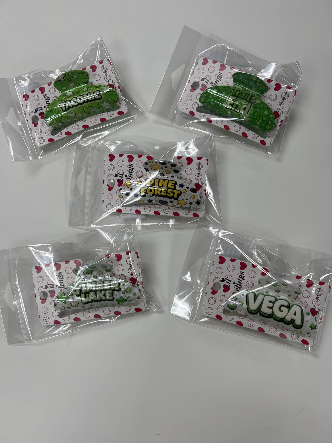 CAMP NAME HAIR CLIPS