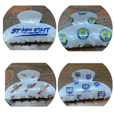 CAMP NAME HAIR CLIPS