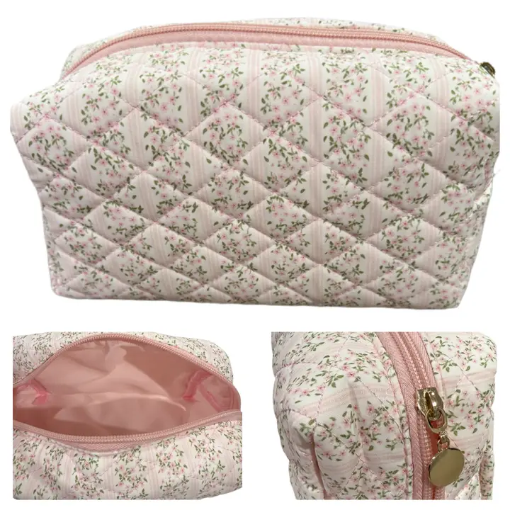 MAKEUP BAG-COQUETTE QUILTED