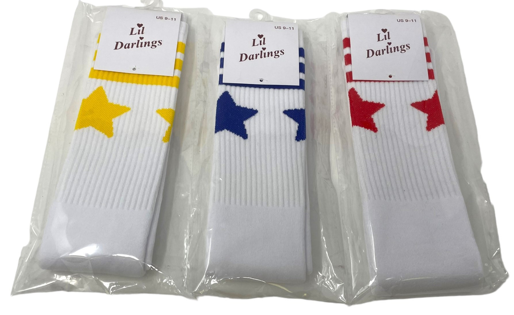 CAMP COLOR STRIPES & STARS KNEE SOCKS