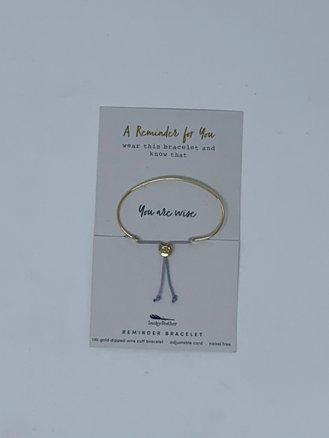 REMINDER BRACELET-GOLD-WISE