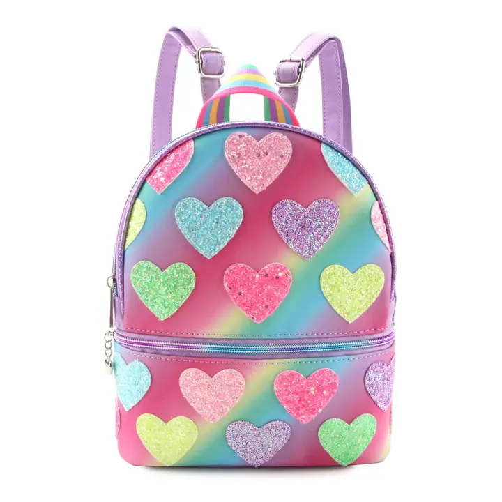 OMBRE HEART QUILTED MINI BACKPACK