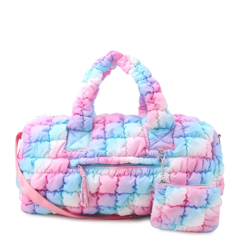 QUILTED SCRUNCHIES ICY OMBRE DUFFLE BAG