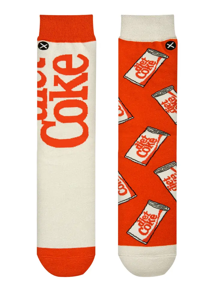DIET COKE SPLIT   MENS CREW SOCKS
