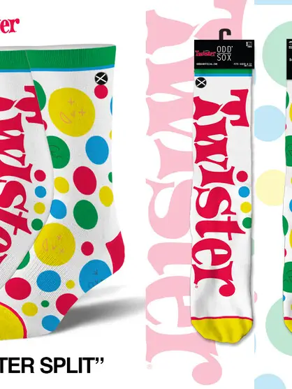 TWISTER MENS CREW SOCKS