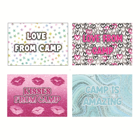 CAMP POSTCARD PACK-LOVE & SPARKLE