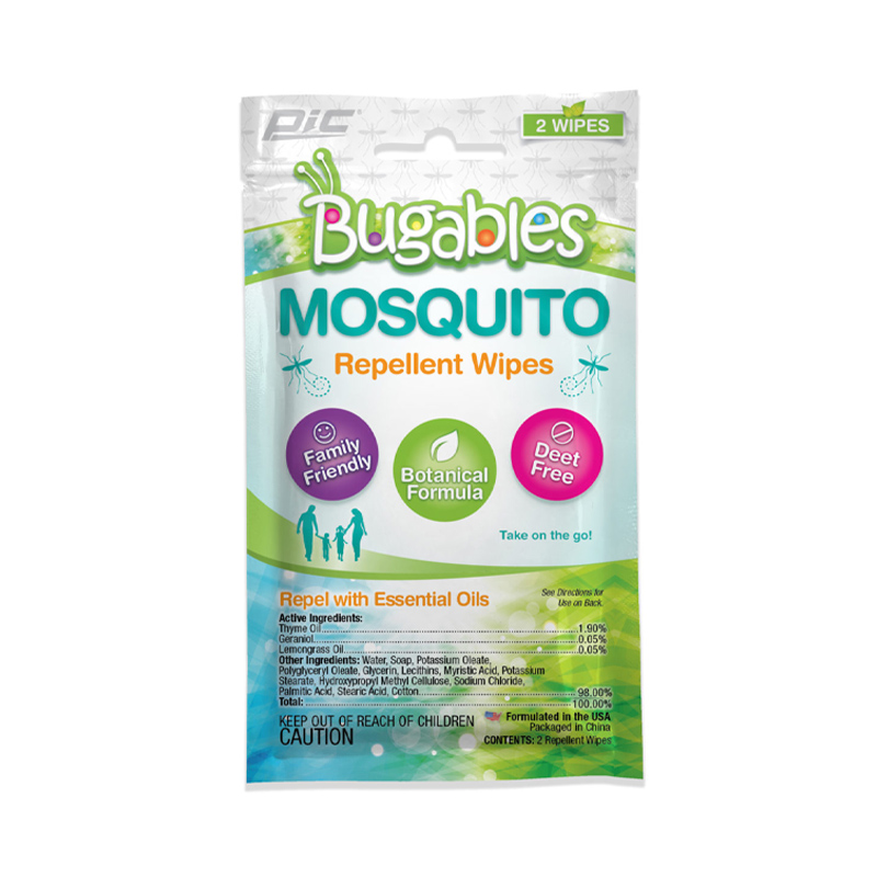 BUGABLES MOSQUITO REPELLENT WIPES
