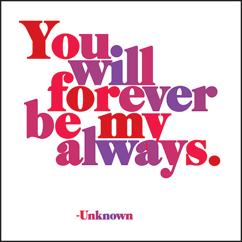 Greeting Cards-Forever be my always