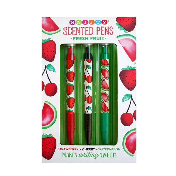 FRESH FRUIT SCENTED PEN SET