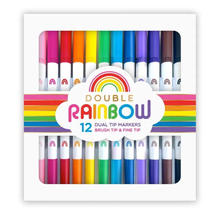 DOUBLE RAINBOW DUAL TIP MARKERS