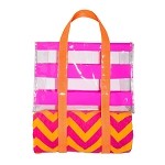 Towel & Tote 2 Piece Set Pink/Orange