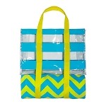 Towel & Tote 2 Piece Set Blue/Lime