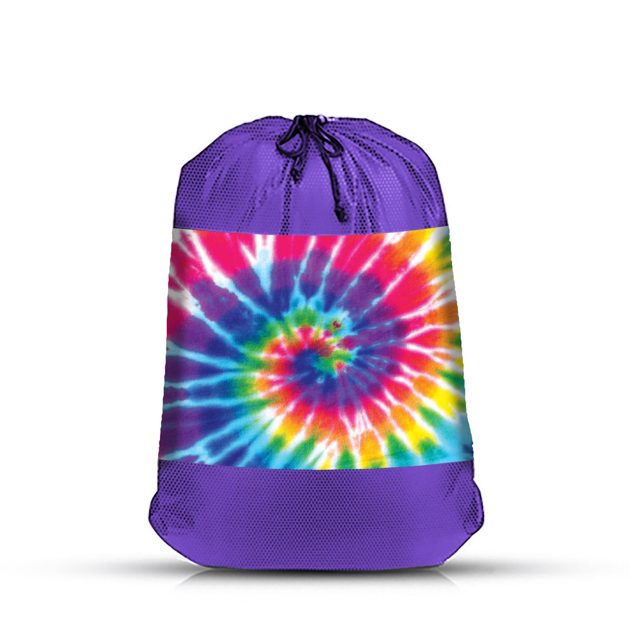 LAUNDRY BAG-PRIMARY TIE DYE MESH