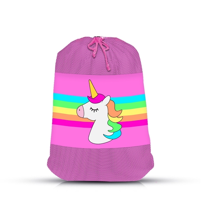 LAUNDRY BAG-UNICORN STRIPE