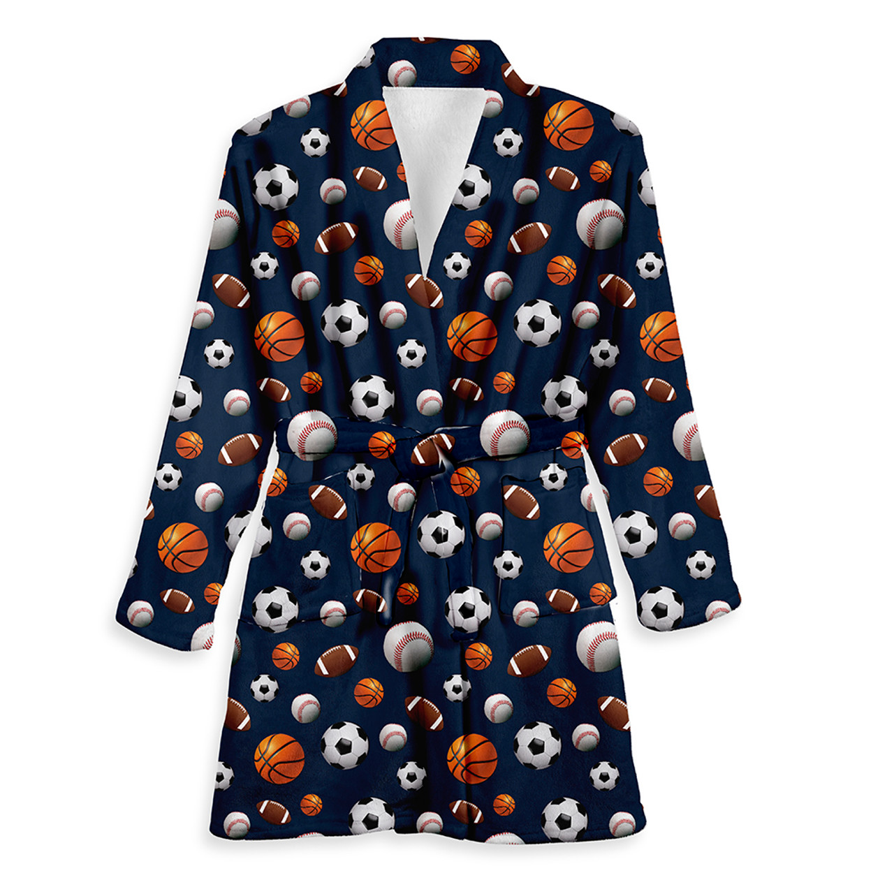 BATHROBE-SPORT NAVY 10/12