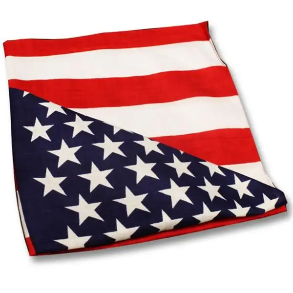 AMERICAN FLAG COTTON BANDANAS