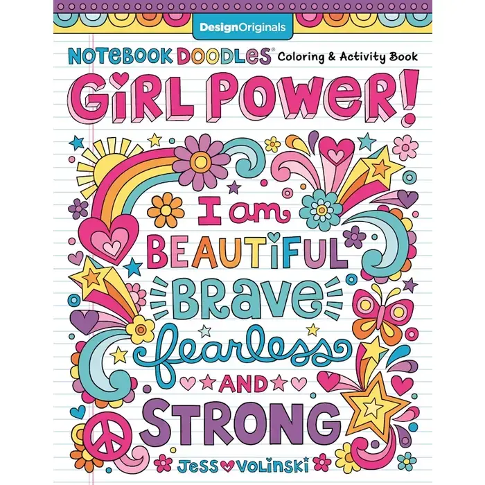 COLORING BOOK-DOODLES GIRL POWER