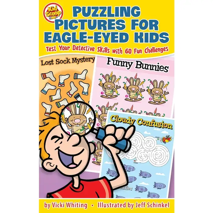 ACTIVITY BOOK-PUZZLING PICTURES FOR EAGEL EYED KIDS