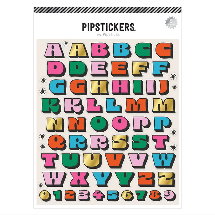 COLOR ME RETRO BIG ALPHABET