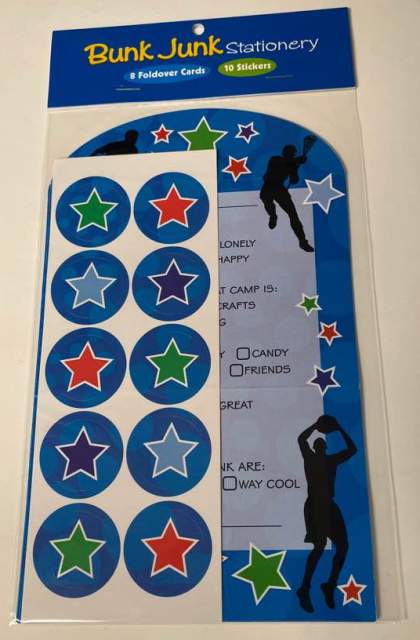 Sports Slihouette Foldover Stationery (Check off)
