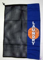 Laundry Bag-Basketball Plaque Blue