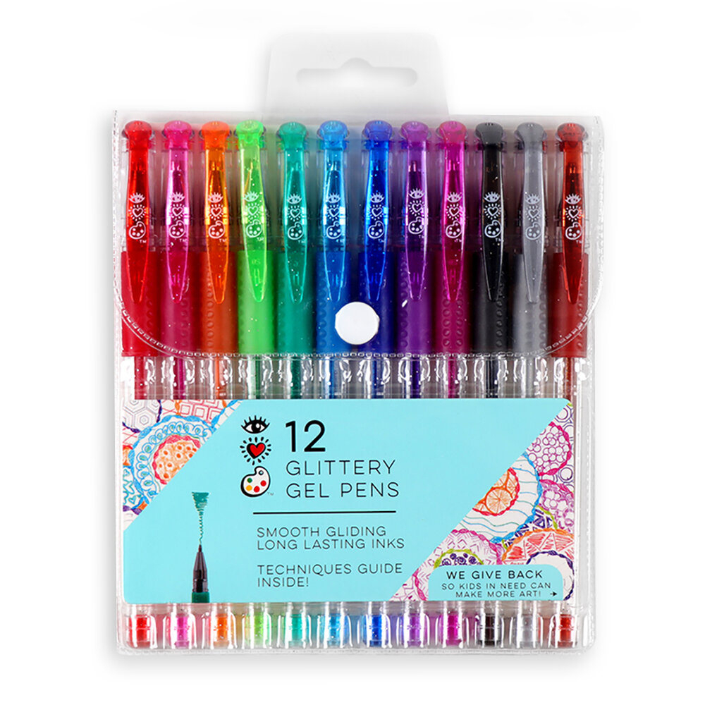 12CT GLITTER GEL PENS