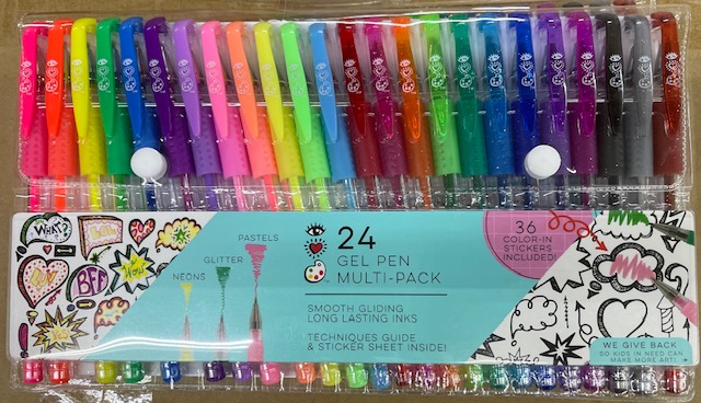 24CT GEL PEN MULTI PACK NEON, PASTEL, GLITTER