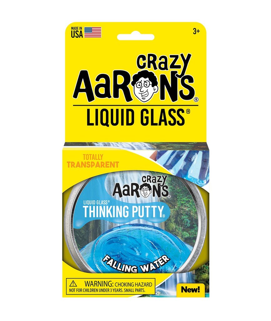 CRAZY AARONS THINKING PUTTY 4" LIQUID GLASS FALLING WATER