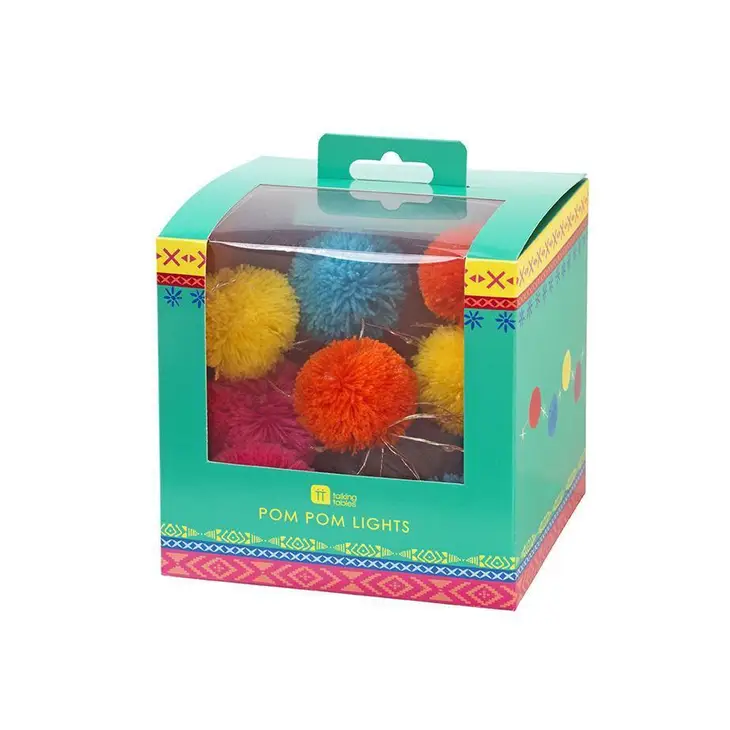 BOHO COLORFUL POM POM STRING LIGHTS
