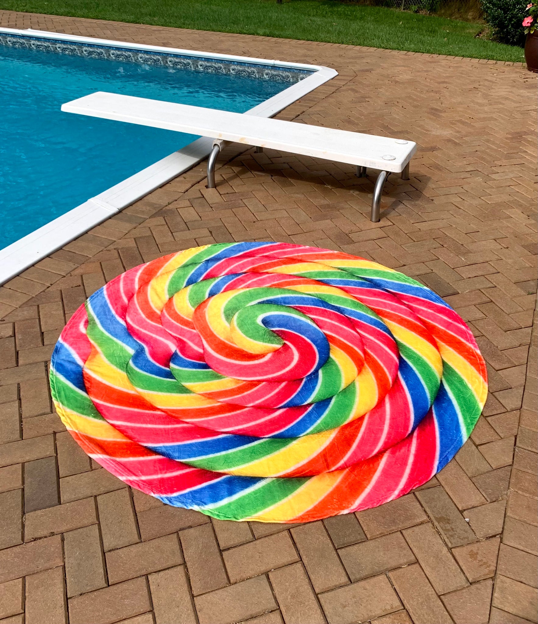 TRADITIONAL BLANKET-RAINBOW LOLLIPOP