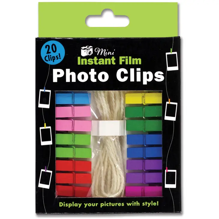 MULTICOLOR INSTANT FILM PHOTO CLIPS