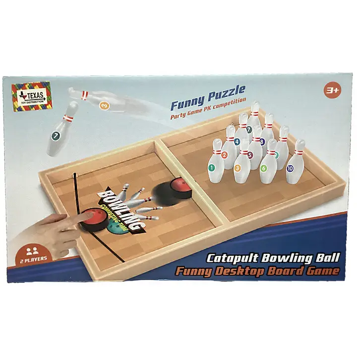 CATAPULT BOWLING TABLE TOP GAME