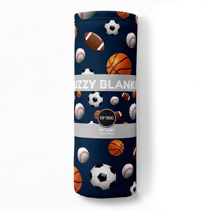 THROW BLANKET-NAVY SPORTS